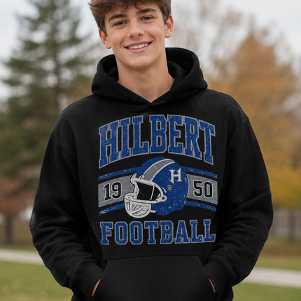 Football logo with Helmet