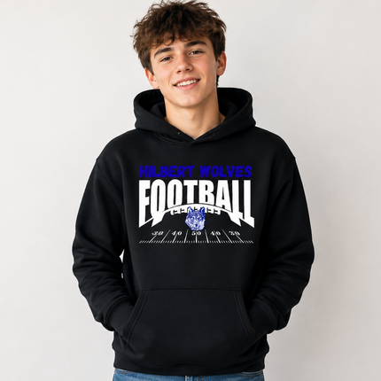 Football field with Mascot