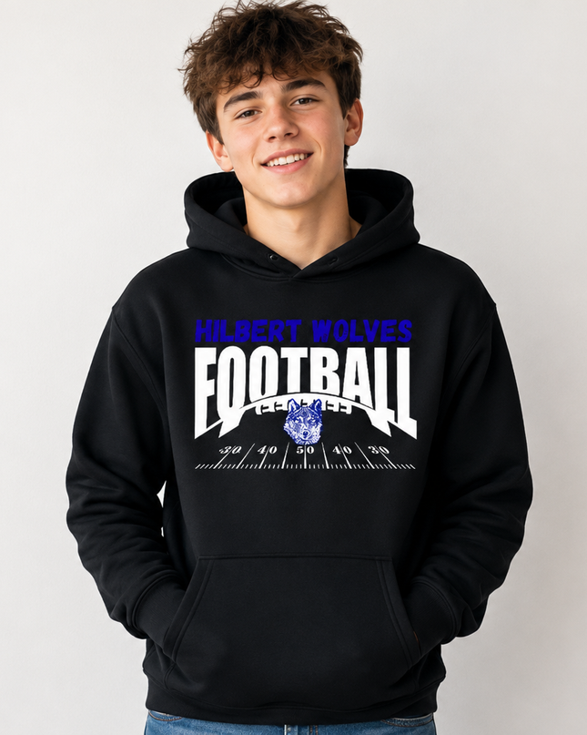 Football field with Mascot