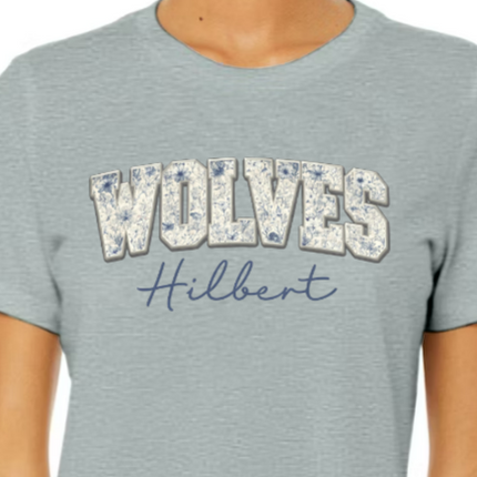 Floral Wolves design