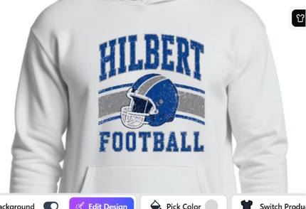 Football logo with Helmet